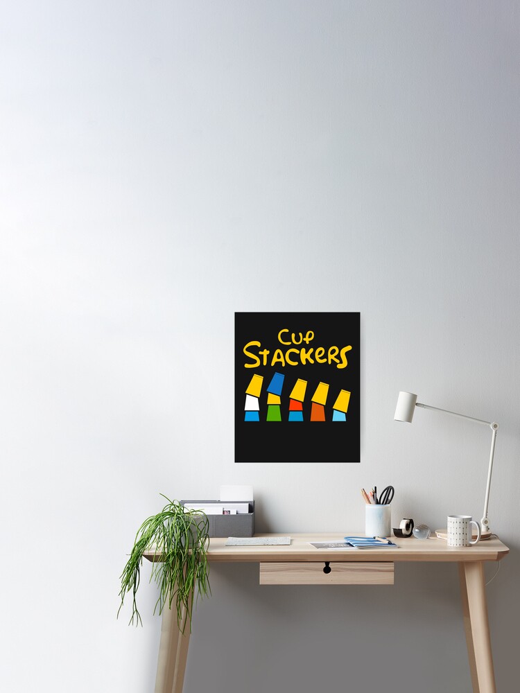 Cup Stackers Sport Stacking Cup Stack Speed Stacking  Poster for