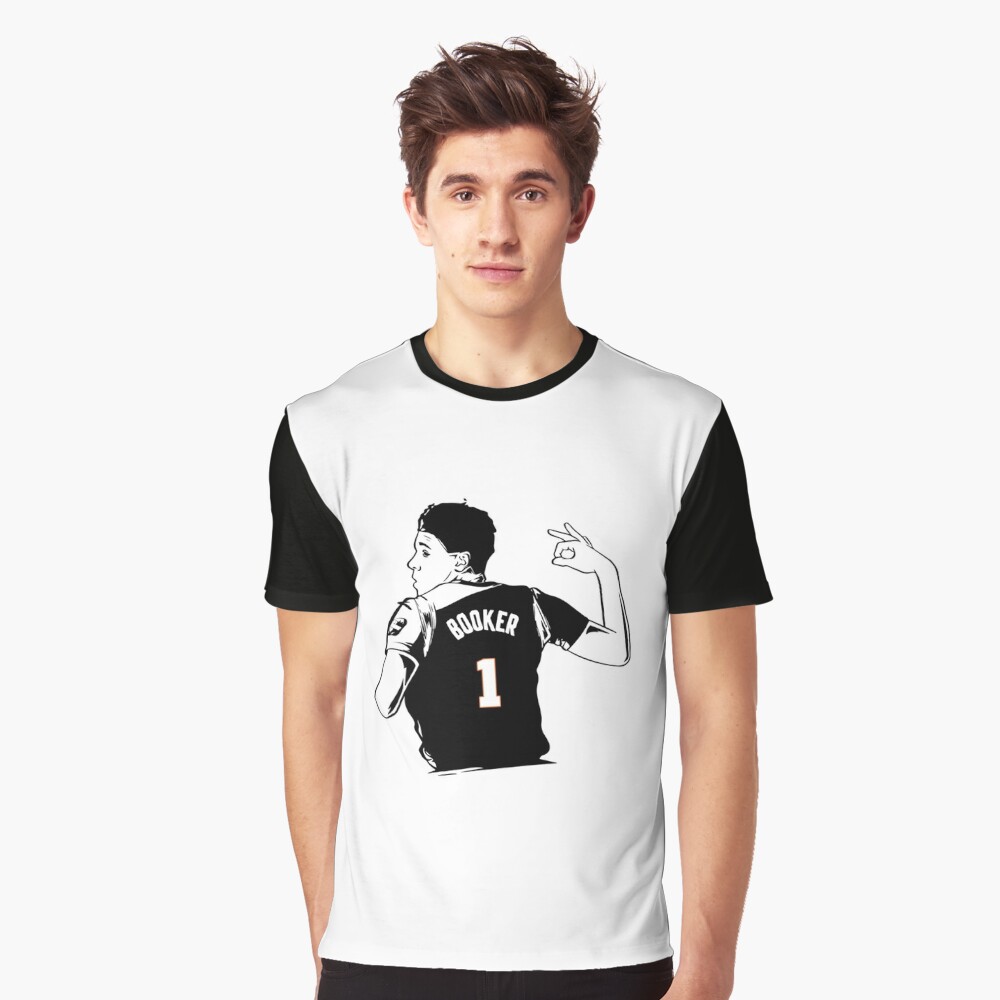 Devin Booker Jersey Black Phoenix Suns Jersey Fanatics Essential T-Shirt  for Sale by LukeMcknightSto