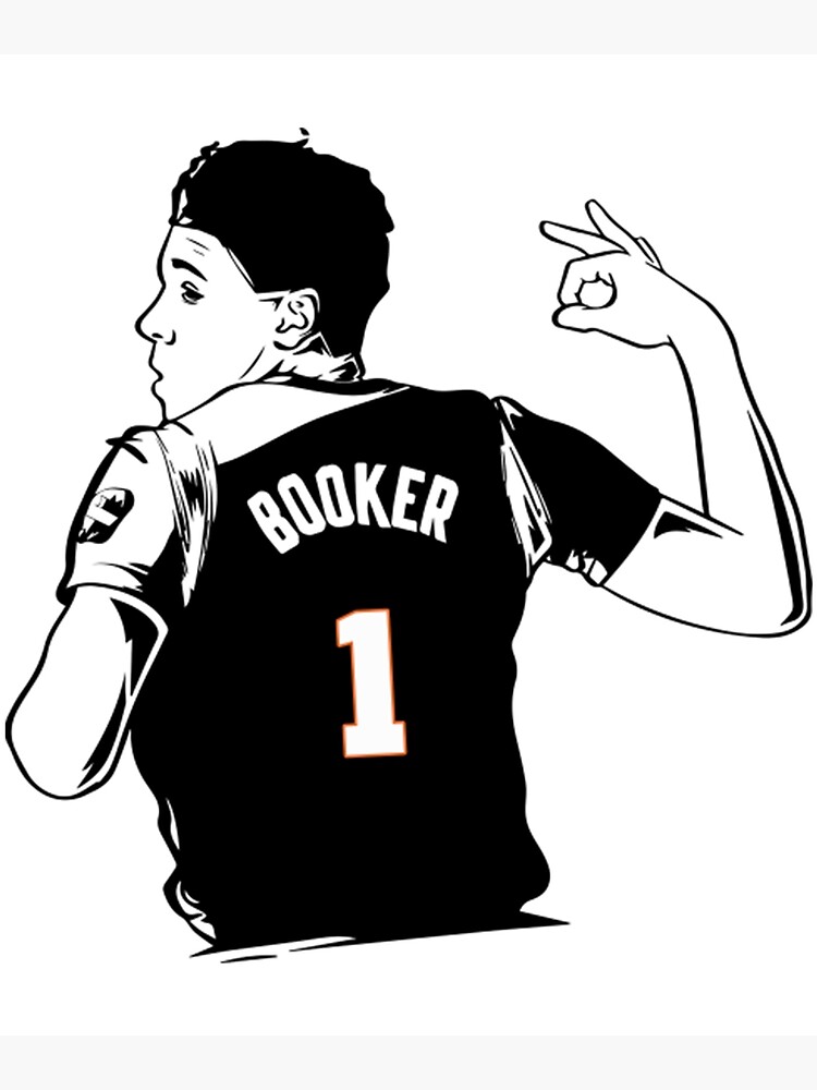 Devin Booker Jersey Black Phoenix Suns Jersey Fanatics Poster for Sale by  LukeMcknightSto