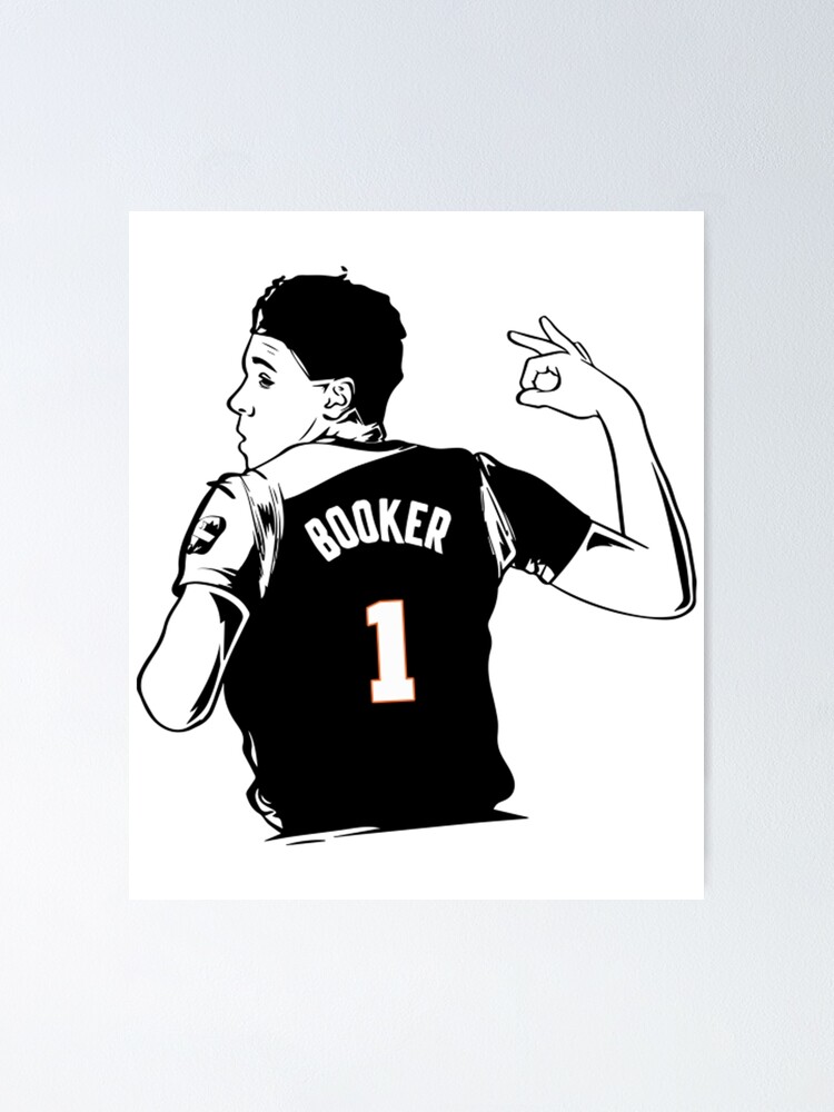 Devin Booker Jersey Black Phoenix Suns Jersey Fanatics Poster for Sale by  LukeMcknightSto