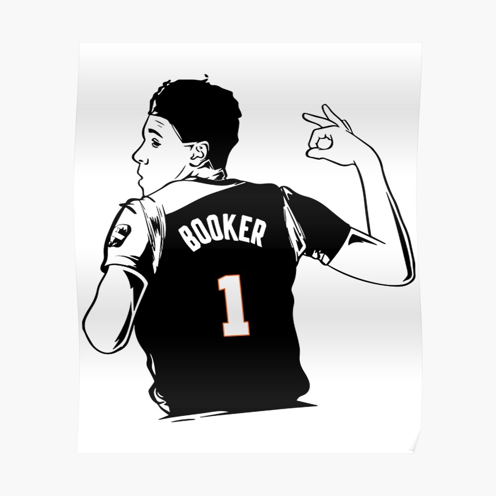 Devin Booker Phoenix Suns The Valley jersey black