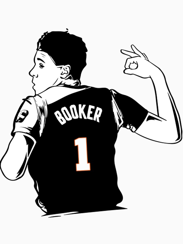 Size 48 (L) Devin Booker Phoenix Suns Valley Jersey (Black