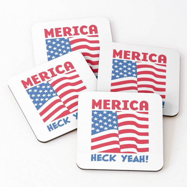 Item preview, MERICA HECK YEAH! | Red White Blue | AMERICA | We're #1 | light designed and sold by PotentQuotable.