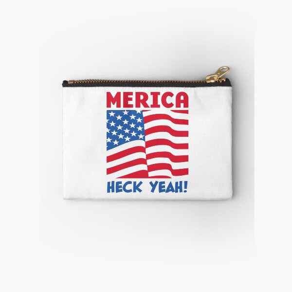 Item preview, MERICA HECK YEAH! | Red White Blue | AMERICA | We're #1 | light designed and sold by PotentQuotable.