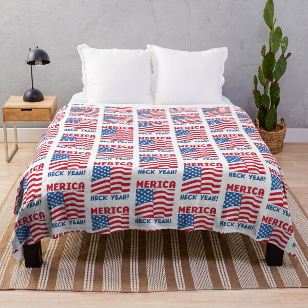 Item preview, MERICA HECK YEAH! | Red White Blue | AMERICA | We're #1 | light designed and sold by PotentQuotable.