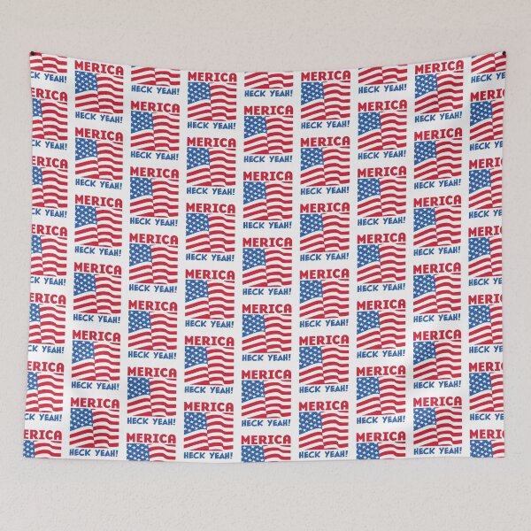 Item preview, MERICA HECK YEAH! | Red White Blue | AMERICA | We're #1 | light designed and sold by PotentQuotable.