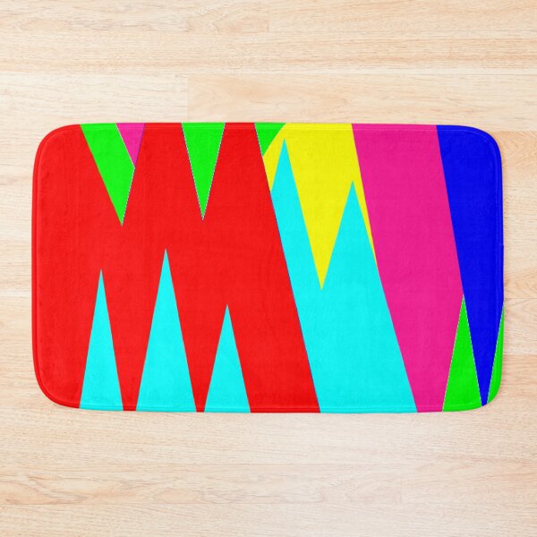 Item preview, Pink Yellow Blue Abstract Lines  designed and sold by ZubiyaArt.