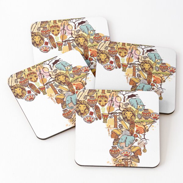 Item preview, Red Indian Art | African Elephant and Animals Lover Design designed and sold by BMK-ART.