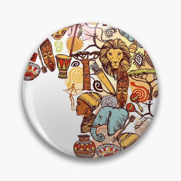 Item preview, Red Indian Art | African Elephant and Animals Lover Design designed and sold by BMK-ART.
