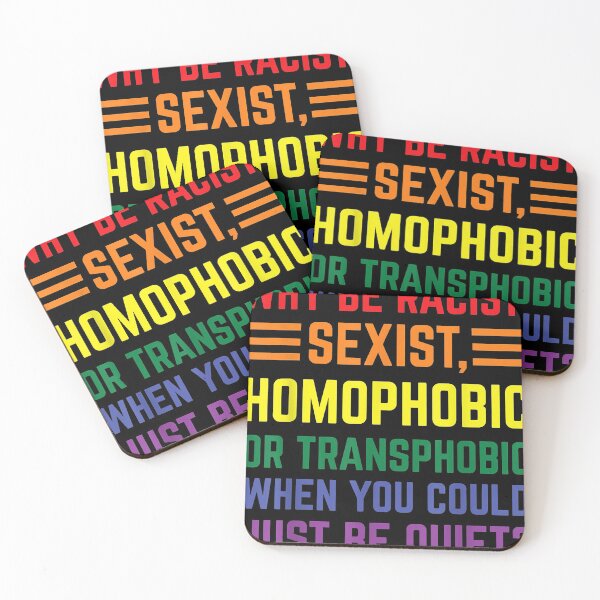 Item preview, Why be racist, sexist, homophobic LGBT Gay Pride Support designed and sold by DeanLee.