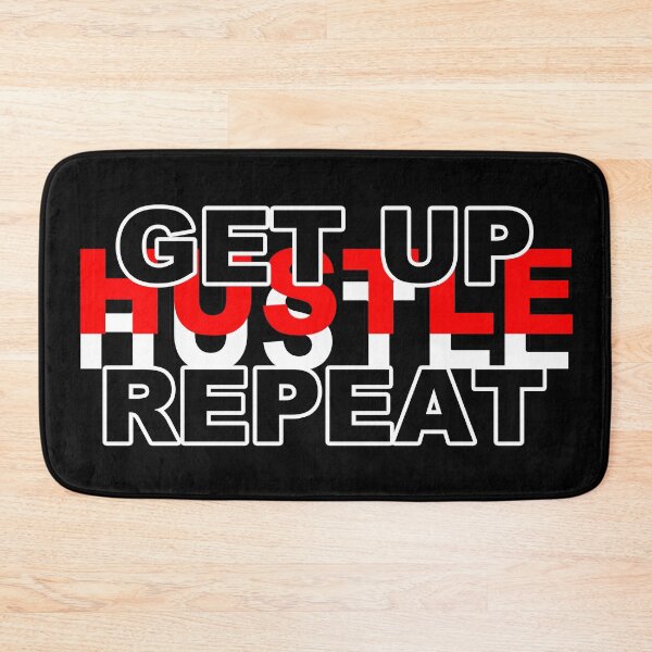 Item preview, GET UP - HUSTLE - REPEAT - Every Day - consistency motivation and inspirational art  designed and sold by originalsusie.