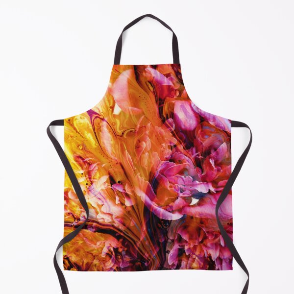 Item preview, “State of Grace” floral plant collage of carnations wrapped in a mist of red, orange and yellow gold designed and sold by N-o-r-d-l-y-s.