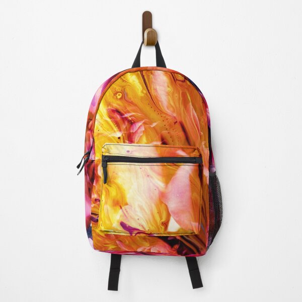 Item preview, “State of Grace” floral plant collage of carnations wrapped in a mist of red, orange and yellow gold designed and sold by N-o-r-d-l-y-s.