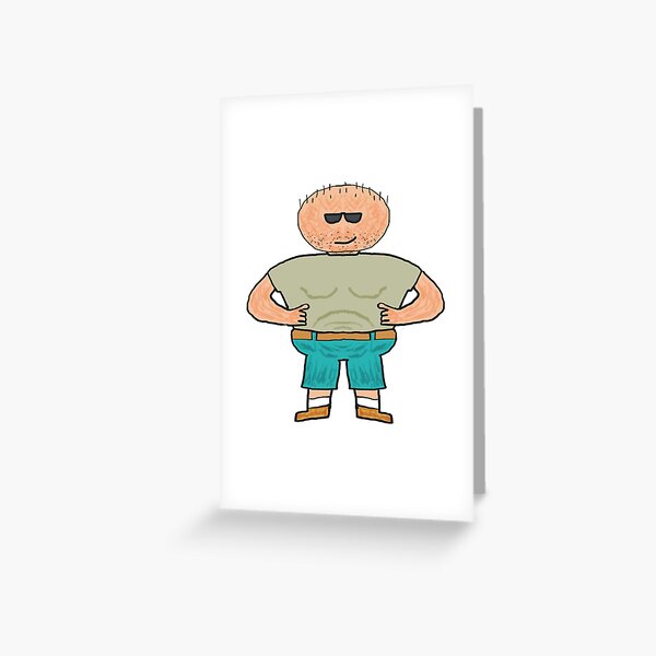 Fat Guy Greeting Card