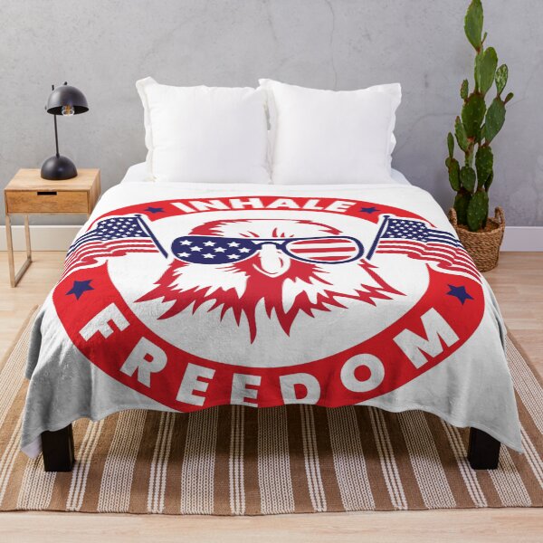 Item preview, Inhale Freedom - American Eagle US Flag designed and sold by PrasartShop.