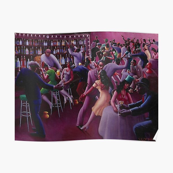 Vie nocturne - Archibald John Motley Jr Poster