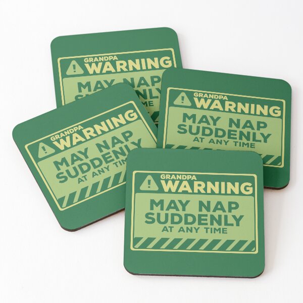 Item preview, May Nap Suddenly At Any Time Funny Grandpa Warning designed and sold by Chris Pierre Art.