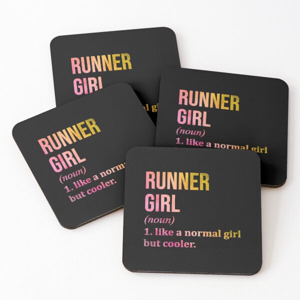 Item preview, Runner Girl Funny Running Quote in Watercolo| Perfect Gift designed and sold by sherricam.