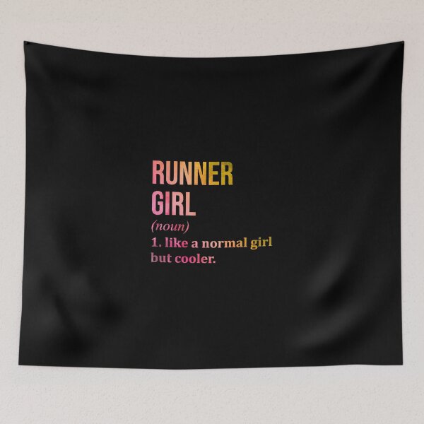 Item preview, Runner Girl Funny Running Quote in Watercolo| Perfect Gift designed and sold by sherricam.