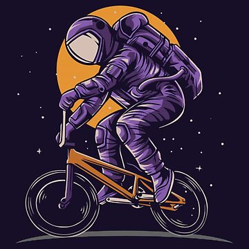 Artwork thumbnail, Astronaut on Cycle by RitzuPaul