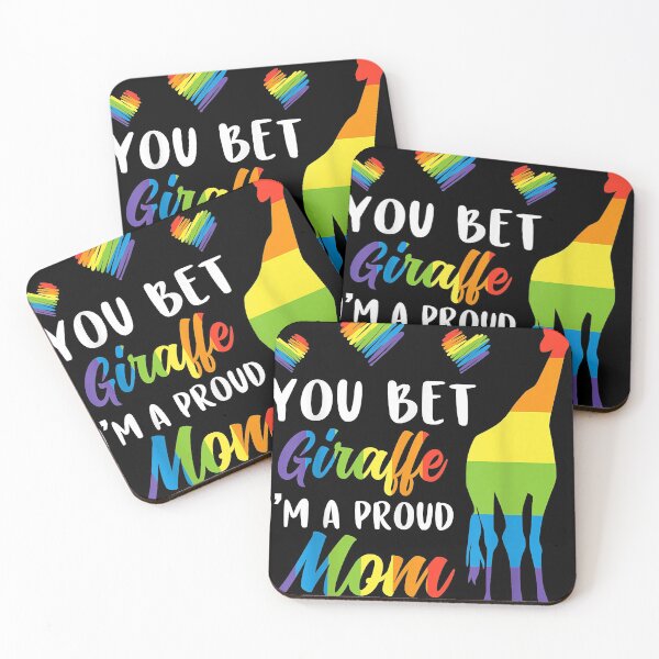 Item preview, You Bet Giraffe I'm A Proud Mom Pride LGBT Happy Mothers Day designed and sold by DeanLee.
