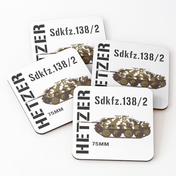 Hetzer Tank Coasters (Set of 4)