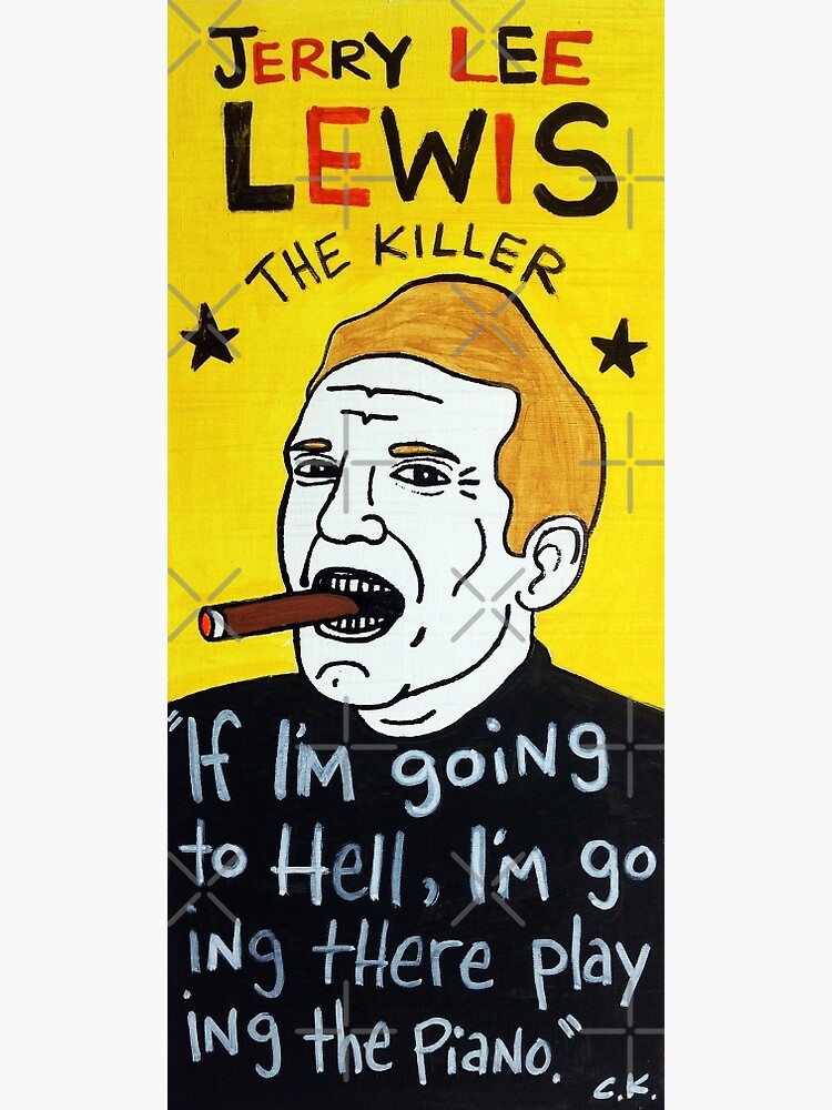 Jerry Lee Lewis Rock Folk Art by krusefolkart