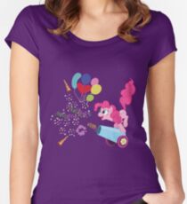 Pinkie Pie Cannon! Women's Fitted Scoop T-Shirt