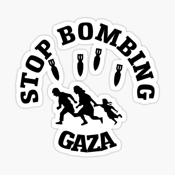 Item preview, Stop Bombing Gaza designed and sold by Muhammad Zaidi.
