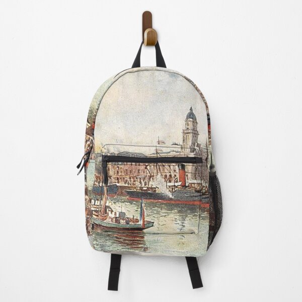 Item preview, Vintage Illustration of Aberdeen Scotland - Regent Quay & Harbour Office designed and sold by yourscotland.
