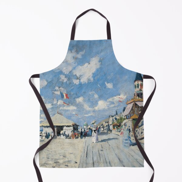 Aperçu de l'œuvre Claude Monet Peinture-Sur les planches de Trouville, hôtel des Roches Noires créée et vendue par Coffeesnow.