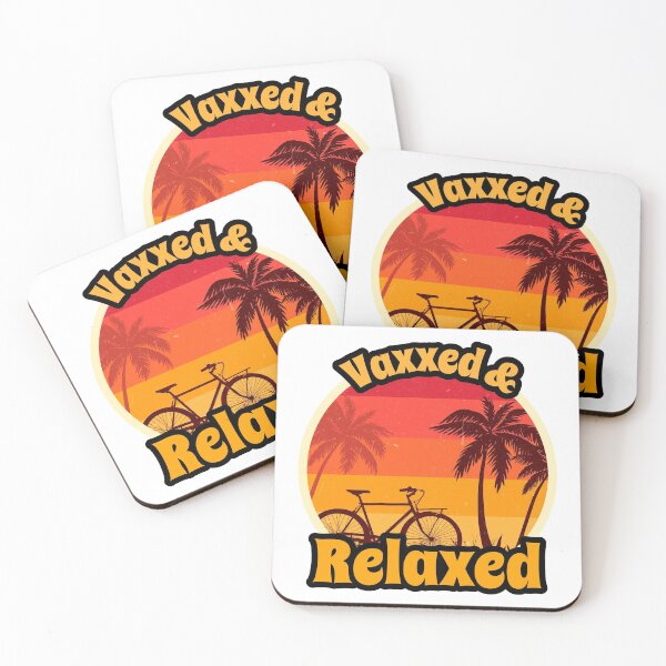 Item preview, Vaxxed and Relaxed Retro Sunset  designed and sold by Queen1120.