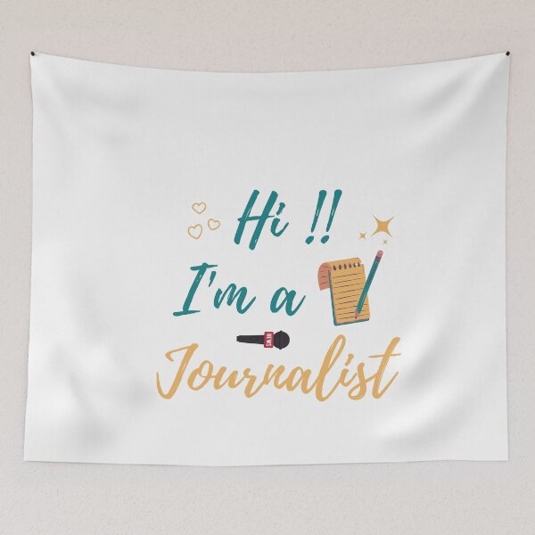 Item preview, Hi !! I'm A Journalist Funny Journalism quote,journalists,reporter,Blogers,Investigater,Newspaper writer,journalist dad,birthday gift designed and sold by T-Spring ★★★★★.