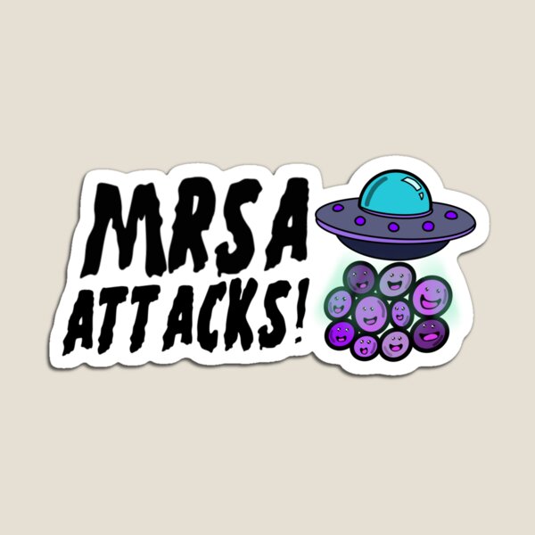 Item preview, MRSA ATTACKS! designed and sold by MedLabVibes.