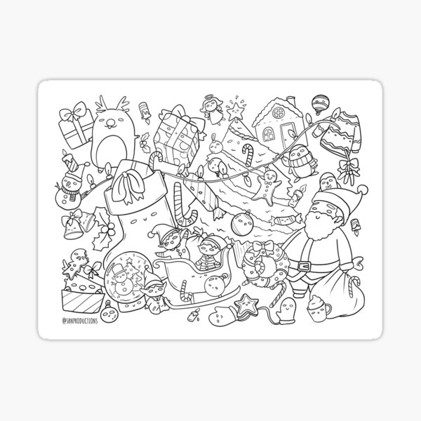 Download Coloring Book Stickers Redbubble