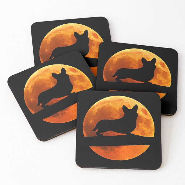 Item preview, Corgi Dog Silhouette Moon designed and sold by alaechamlal.