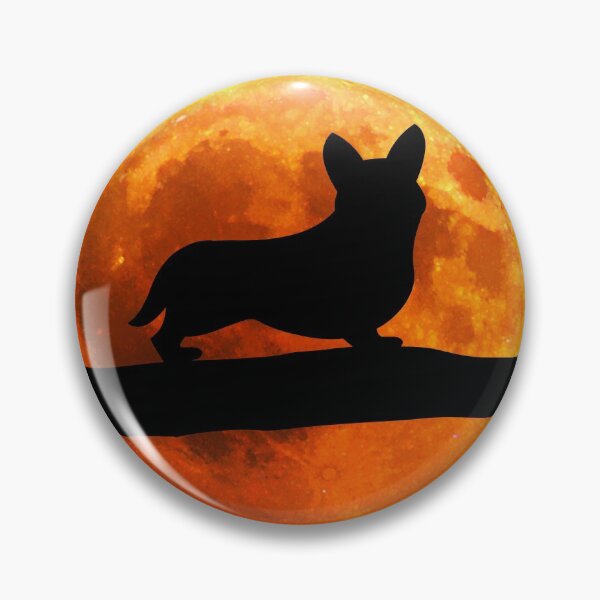 Item preview, Corgi Dog Silhouette Moon designed and sold by alaechamlal.