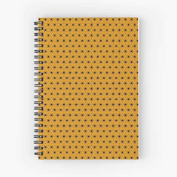Item preview, Chrome Yellow Black Asanoha - Japanese Traditional Pattern designed and sold by KinitaDesign.