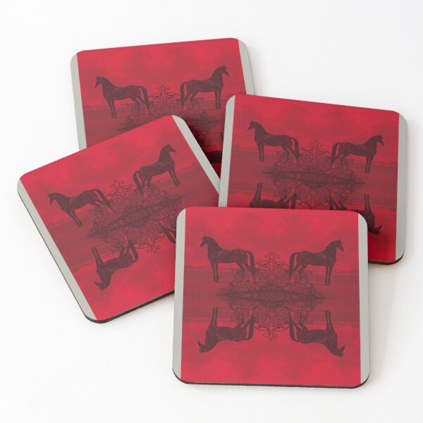 Item preview, Get Fast, Get the Winning Attitude Black Thoroughbred Horse Red designed and sold by SpiritGifts.