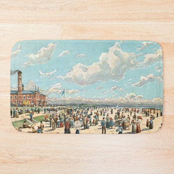 Item preview, Vintage Illustration of Aberdeen Scotland - The Sea, Beach & Bathing Station designed and sold by yourscotland.