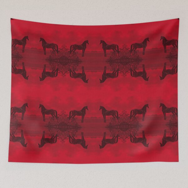 Item preview, Get Fast, Get the Winning Attitude Black Thoroughbred Horse Red designed and sold by SpiritGifts.