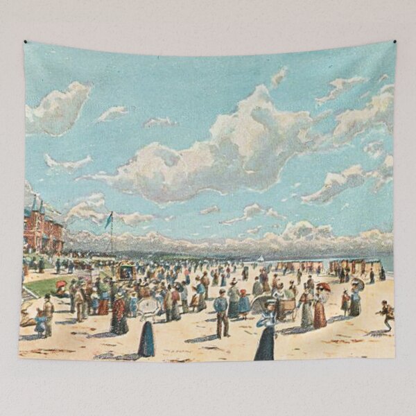 Item preview, Vintage Illustration of Aberdeen Scotland - The Sea, Beach & Bathing Station designed and sold by yourscotland.