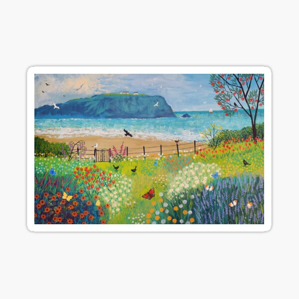 Aperçu de l'œuvre Jardin au bord de la mer créée et vendue par Jo Grundy.