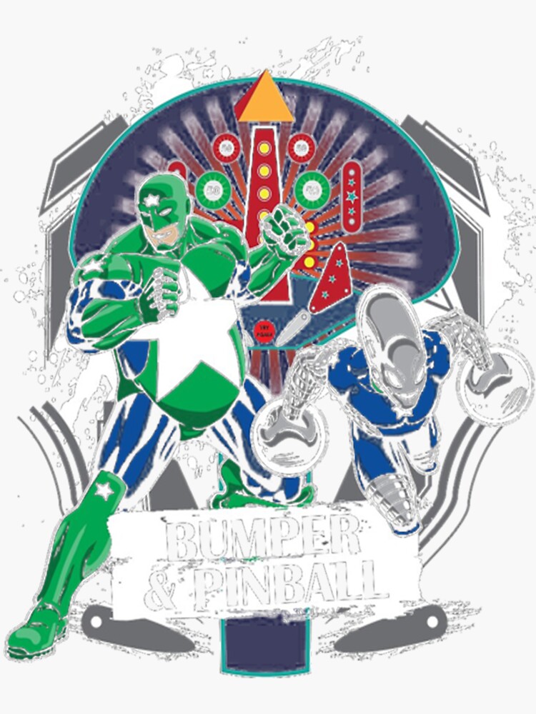 "Bumper Pinball TShirtBumper & Pinball " Sticker for Sale by