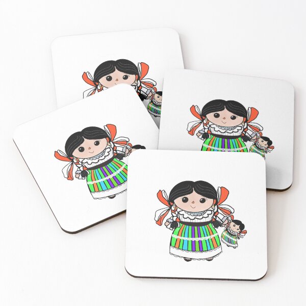 Item preview, Mexican Maria rag doll sticker art  designed and sold by nidimar.
