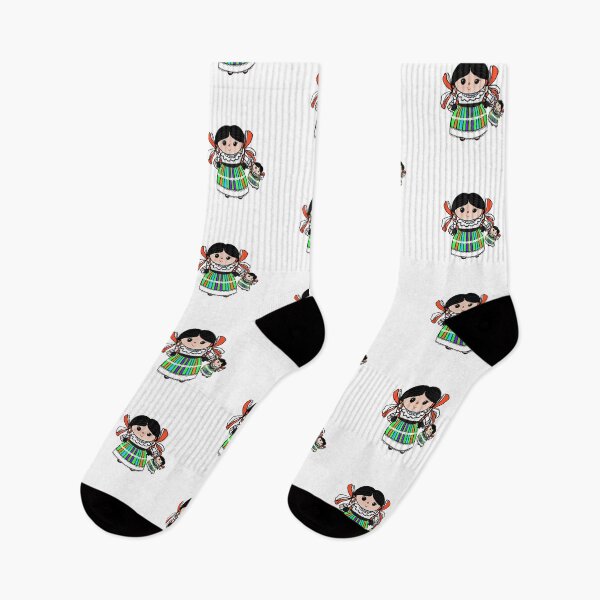 Item preview, Mexican Maria rag doll sticker art  designed and sold by nidimar.