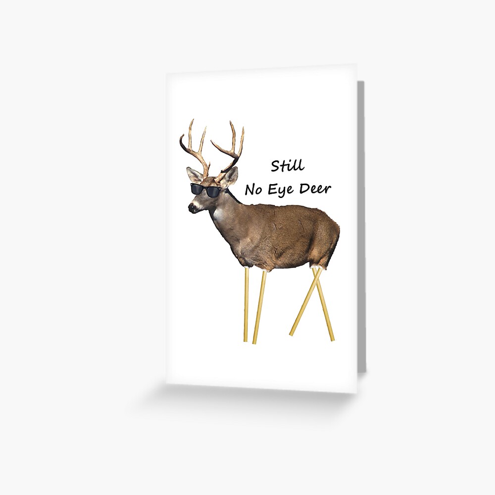 Greeting Card Deer Raccoon Mistaken for Strangers Blank Card Woodland 5x7