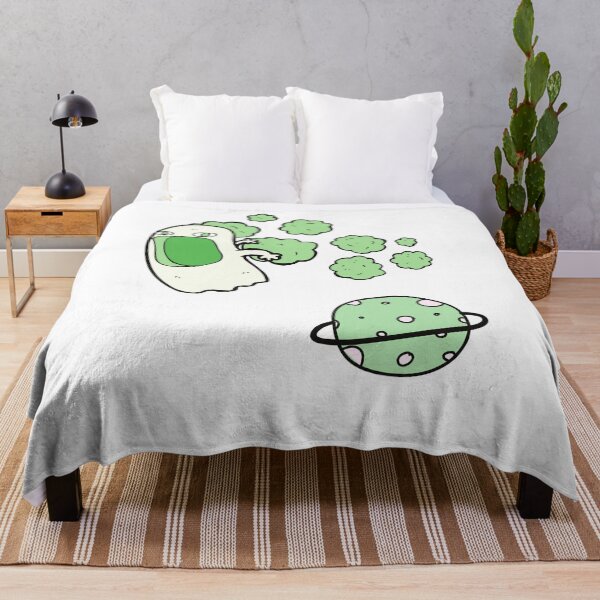 Item preview, Green Ghost and Planet designed and sold by Sea Biscuit.