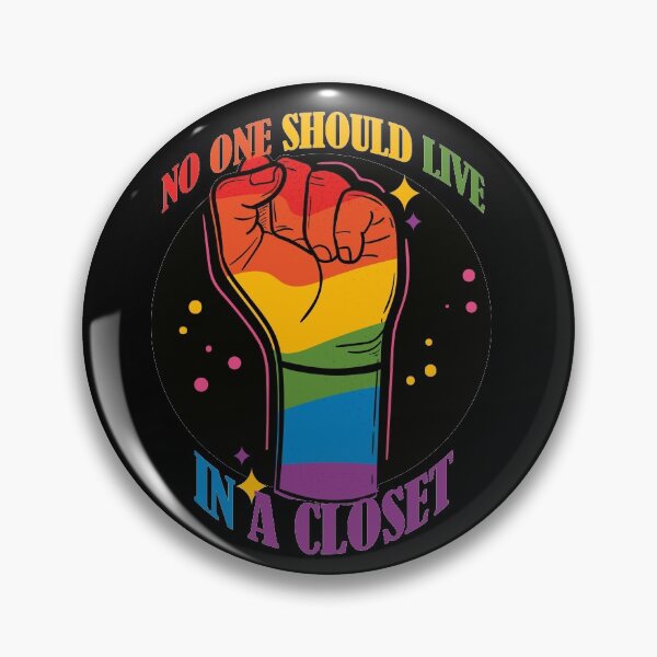 Item preview, No Should live in a closet- LGBTQ Rainbow Fist- Pride- Version 1 designed and sold by EvaWolf.