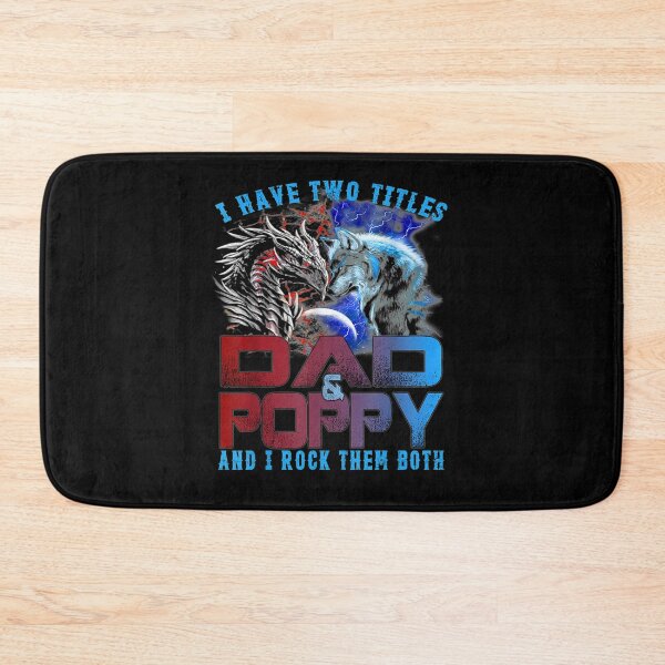 Item preview, I Have Two Titles Dad And Poppy Wolf And Dragon Father's Day  designed and sold by zpruby.